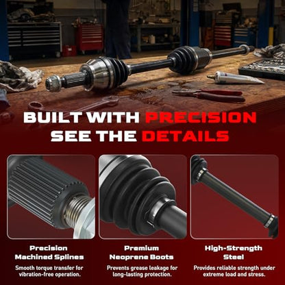 Betthand 666264 Front CV Axle Fit for Nissan Altima 07-12 Auto CVT Trans - size: 666264