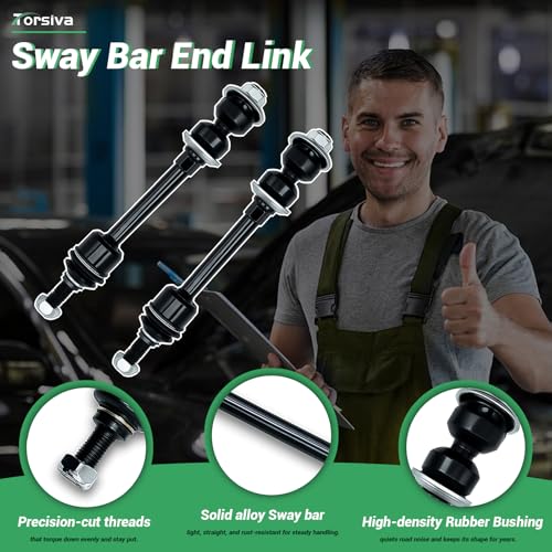 K7400 2PCS Front Stabilizer Sway Bar End Links for Dodge 2002 2003 2004 2005 2006 2007 2008 2009 2010-2013 Ram 1500, 2011-13 Ram 1500 RWD Pickup/Ram 2500 RWD Pickup, 11-2012 Ram 3500 - size: K7400 X2