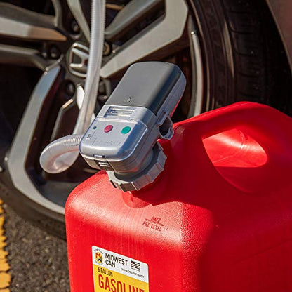 Deway Fuel Transfer Pump WAYPUMP09,AA Battery, Auto Stop, 2.4 GPM, 35" Hose - style: Auto Stop Nozzle w/ 39" Plastic Hose