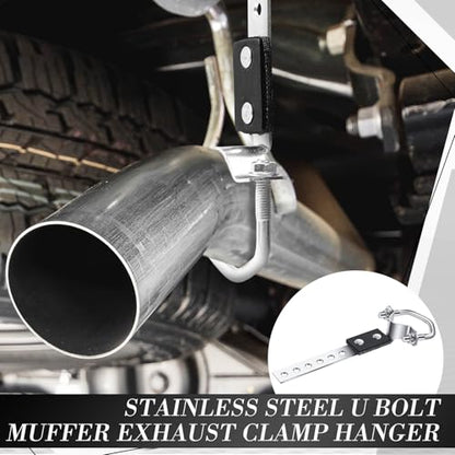 Geetery 4 Pcs Universal Exhaust Hangers Muffler Hanger, Oe Style, Silver - color: Silver, size: Oe Style