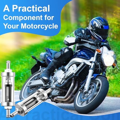 1 Pack Inline Fuel Filter Replacement for 81-0300 Motorcycle Fuel Filter