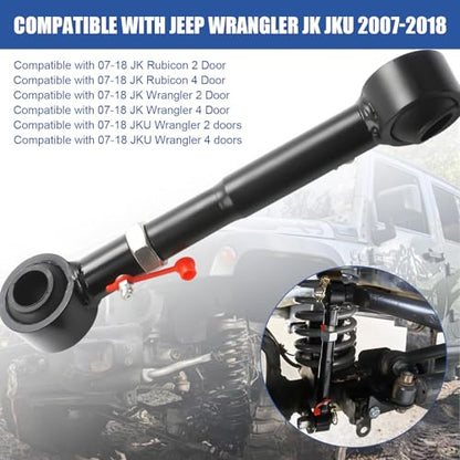 Lifts Front Sway Bar Links Quicker Disconnect System 2.5"-6" Compatible with 2007-2018 Jeep Wrangler JK JKU 2/4 doors Adjustable Front Sway Bar Quick Disconnect End Links