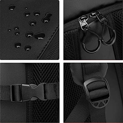 Motorcycle Helmet Backpack, Waterproof Riding Backpacks for Men - color: Black(Backpack)