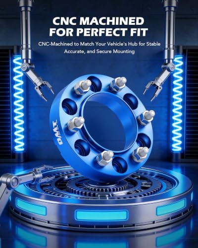 OMT 6x5.5 Wheel Spacers with 106mm Center Hub Bore, Set of 4 - color: Blue, size: 6x5.5" Hubcentric