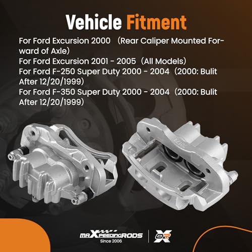 maXpeedingrods for 18B4753 18B4752 Rear Side Brake Calipers for Ford F-250 - size: 18B4752+18B4753