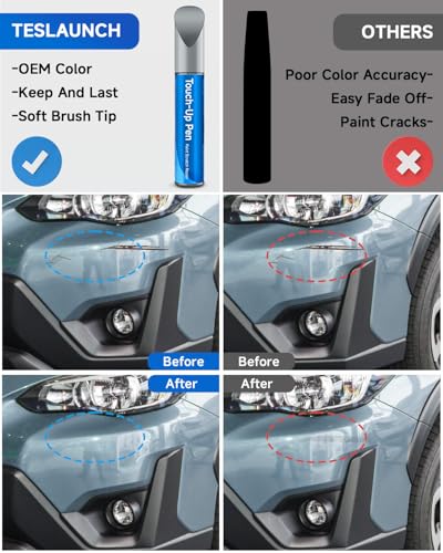 G1U Ice Silver Metallic Compatible with Subaru Exact Match Touch Up Paint Car Scratch Repair - color: Ice Silver Metallic(G1U) compatible with Ascent-models/BRZ/Crosstrek/Forester-models/Impreza/Legacy-models/Outback/Tribeca/WRX/XV/Crosstrek