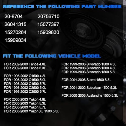 20-8704 Power Steering Pump fit for 2002-2003 ESCALADE SILVERADO - size: 20-8704
