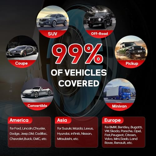 Autel TPMS Sensors 16pcs, Rubber Stem MX-Sensor 2in1 Tire Pressure Sensor