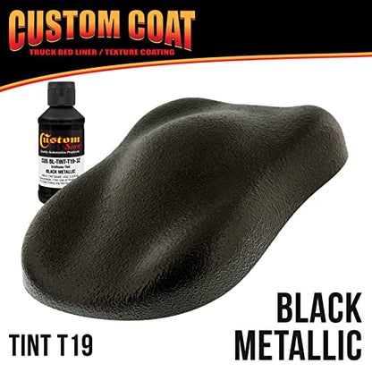 Custom Coat Black Metallic 1.5 Gal. Spray-On Bed Liner Kit Gun & Regulator - color: Black Metallic, size: 1.5 Gallon Kit with Gun