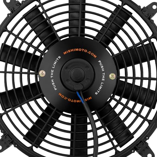 Mishimoto MMFAN-12 Slim Electric Radiator Fan, 12" Universal Fit, 12.25 Volts, Black