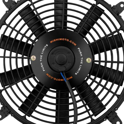 Mishimoto MMFAN-12 Slim Electric Radiator Fan, 12" Universal Fit, 12.25 Volts, Black