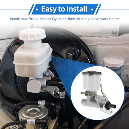 1 Pcs Brake Master Cylinder for Honda Accord 1990-1995 No.46100SM4A03 Engine Compartment Hydraulic Master Cylinder with Reservoir