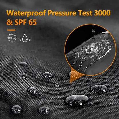Universal Motorcycle Cover Waterproof Outdoor Storage All Weather Rain Snow Sun Winter All Season Durable with Lockholes & Night Reflective Black Oxford 108" Extra Large Heavy Duty Protection - size: 108" Length
