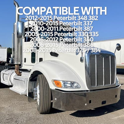 Headlight Assembly Fits for 2005-2016 Peterbilt 325 330 335 337 340 - color: Left/driver side