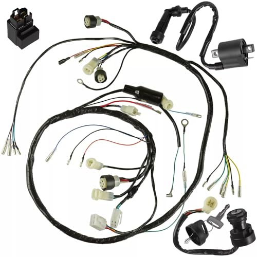 1 Set ATV Wiring Harness Assembly - 12V Electrical Switch Kit with Starter Relay Components