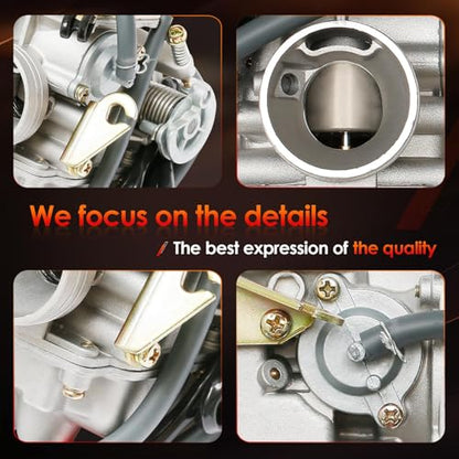 PD24J Carburetor 24mm, Fit for GY6 125cc 150cc 4 Stroke Scooter Engines - size: Carburetor with Intake Manifold