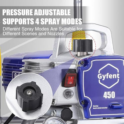 450 Airless Paint Sprayer, 3300 Psi, 0.47 Gpm, 900W - size: 450 Airless Paint Sprayer