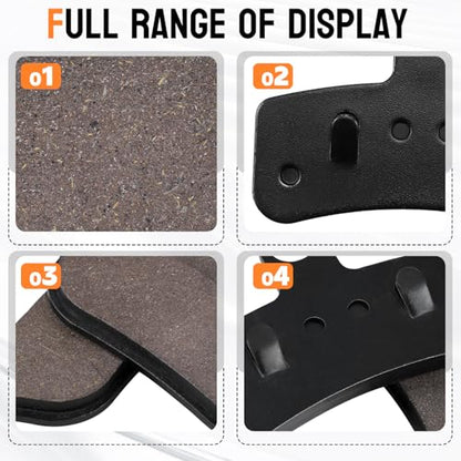 Brake Pads for Harley Davidson Fatboy 2008-2014, Softail Deluxe 2008-2014, Street Bob 2008-2017, Heritage Softail Classic, Super Glide, Softail Custom, Dyna Wide Glide, Rocker, Night Train, Low Rider