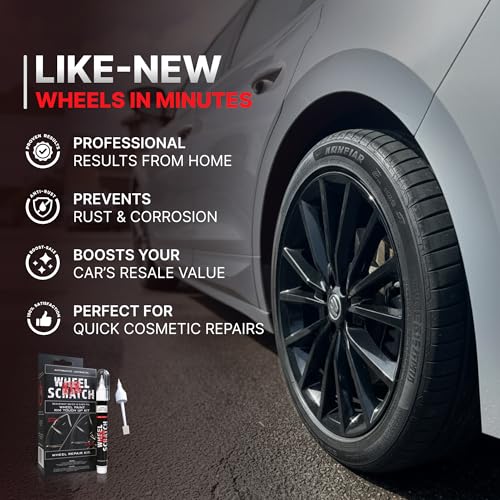 Wheel Scratch Fix® Anthracite Rim Touch Up Paint Wheel Scratch Repair Kit - color: Gray - Anthracite - Kit