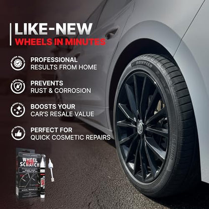 Wheel Scratch Fix® Anthracite Rim Touch Up Paint Wheel Scratch Repair Kit - color: Gray - Anthracite - Kit