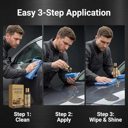 2PC PTZ Crystal Serum,2026 Upgrade Graphene Ceramic Coating for Cars,Car Coating Spray,9H Hardness, Long-Lasting Shine & Protection, Restores Paint, Glass & Wheel