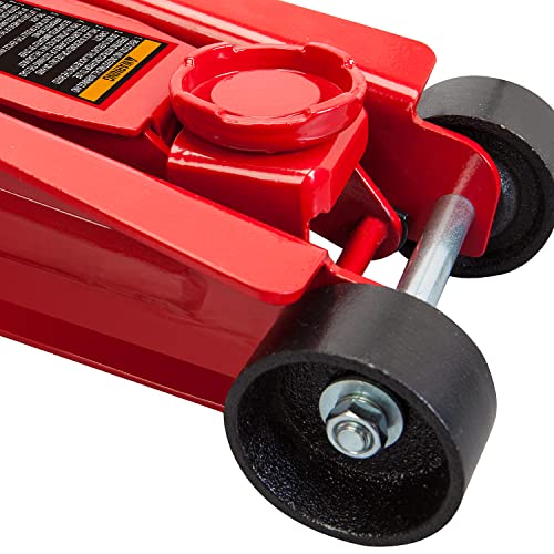 BIG RED 2.5 Ton (5000 lb) Torin Low Profile Hydraulic Trolley Jack, Red, AT825051R - size: 2.5t red