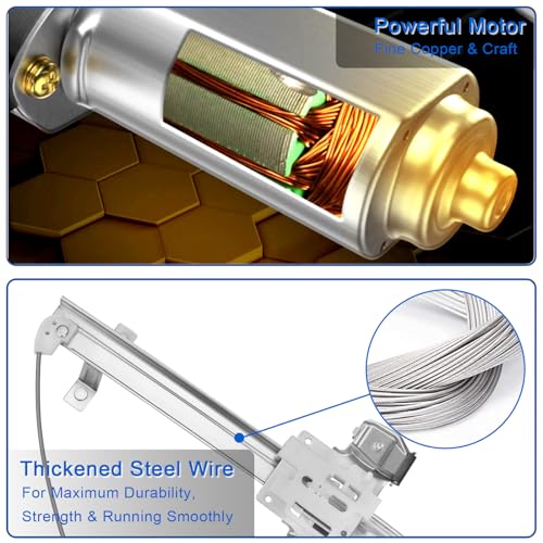 Obaee Window Regulator with Motor Rear Right Passenger Side, OE 741-391 - size: Rear Right Passenger Side