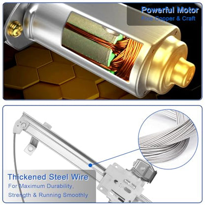 Obaee Window Regulator with Motor Rear Right Passenger Side, OE 741-391 - size: Rear Right Passenger Side