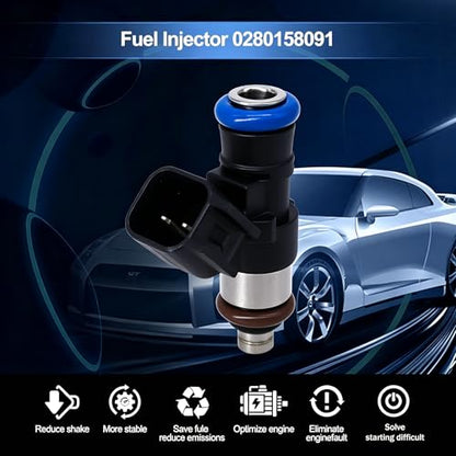 HiSport Fuel Injector 0280158091 1PC Compatible with Ford 2007-12