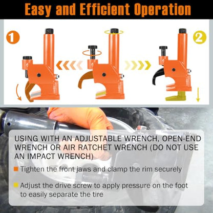 Camoo Manual Tire Bead Breaker, 38"-42" Tires Changer Tool with Rubber Pad
