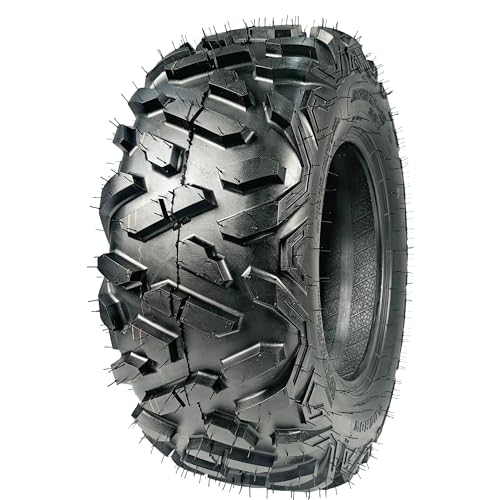 AT24x8-12 Tire ATV Tires ATV＆UTV Trail Sand Off-Road Tires 24x8-12, All Terrain Tires 20mm Tread Depth 24x8x12-6 PR, Tubeless 2PCS - size: DAV110 24x8-12