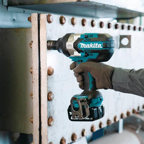 Makita XWT19T 18V LXT® Lithium-Ion Brushless Cordless 3-Speed 1/2" Sq. Drive Impact Wrench Kit w/Detent Anvil (5.0Ah) - style: Impact Wrench Kit