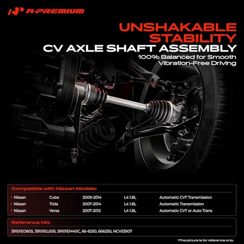 A-Premium Front Left Driver Side CV Axle Shaft Assembly - style: Front Driver Side