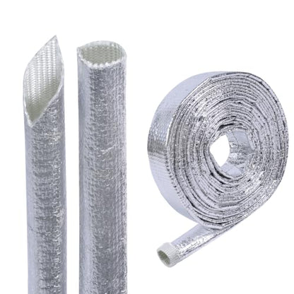 Automotive Heat Shield Sleeve High Temp Sheathing Roll 1/2inch-12ft - size: 1/2" 12Ft