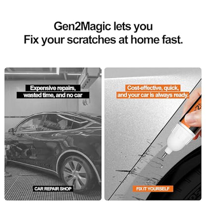 Olympic/Summit White Touch Up Paint Pen Kit Compatible with Chevy [Clear Coat Included], GAZ/WA8624 Color Match for Scratches, Rock Chips, Bumper Dings, Easy Scratch Repair & Rust Remover - color: Compatible with Chevy - Olympic/Summit White