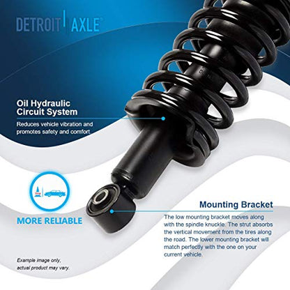 Detroit Axle - 1.7L Struts for 2003 2004 2005 Honda Civic [Excluding Si] - size: 4Q2500291/Shock Kit