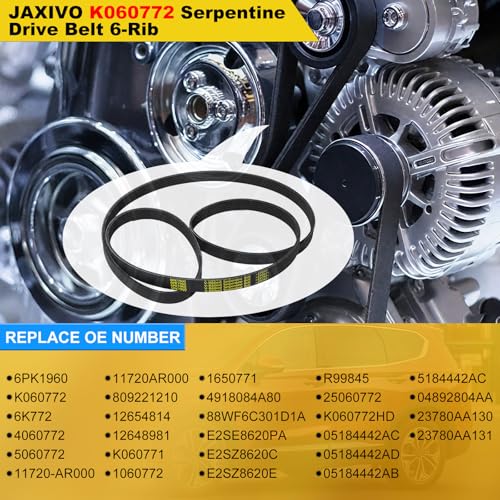 K060772 Serpentine Drive Belt Ribbed V-Belt - size: 6PK1960-1960mm