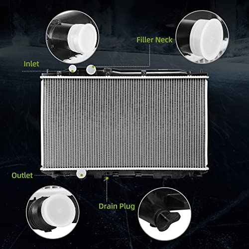 AUTOSAVER88 Radiator Compatible with 2006-2015 Honda Civic 1.8L, CU2922 - style: 2006-2012 Honda Civic 1.8L