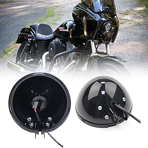 5 3/4 Inch Motorcycle LED Headlight Mount Bucket 5.75 Inch LED Headlight Housing Bucket for Motorcycle