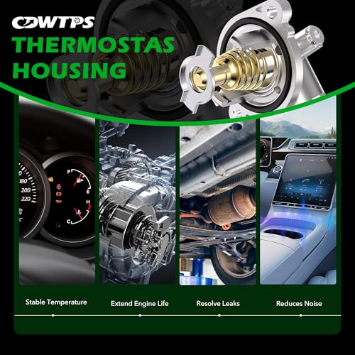 Aluminum Engine Coolant Thermostat Housing Assembly fit for Chrysler&Dodge - size: 902-3036