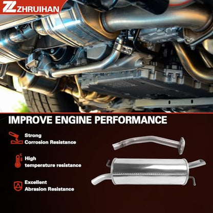409 Stainless Steel Rear Exhaust Muffler Compatible for - size: 2004-2009 Toyota Prius 1.5L