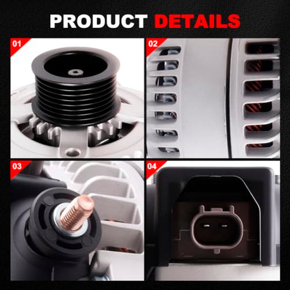 Alternator for 2003-2006 Ram 1500/2500/3500 PICKUP V8 5.7L 13988N - size: 2003-2006 Ram 1500 PICKUP V8 5.7L