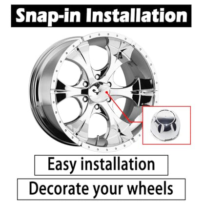 4Pcs 99.5mm(3.92inch) Wheel Center Caps for Helo Maxx 6 Wheel Rim Replacement 789K101 X1834147-9SF Hub Cap, (Chrome, Inner 96.5mm 3.8in) - color: Chrome, size: 99.5mm Outer, 96.5mm Inner, Chrome