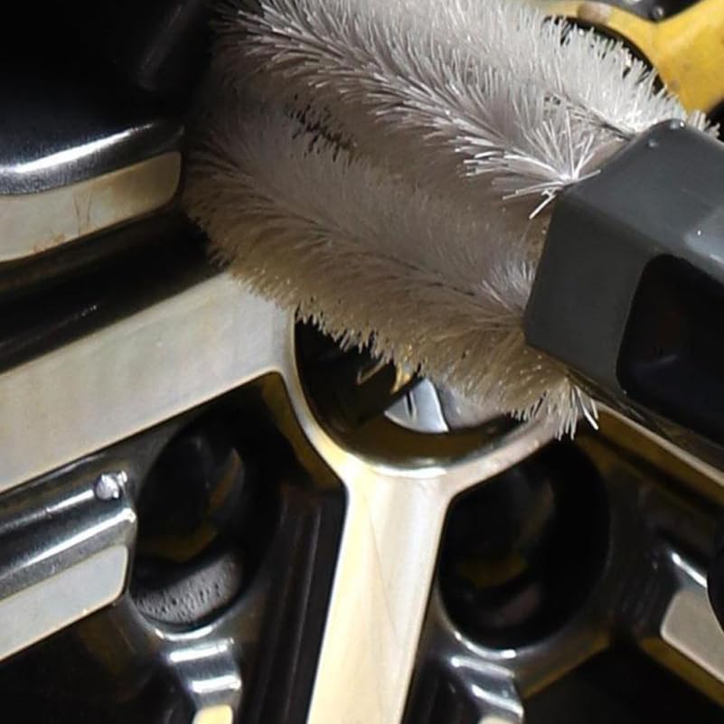 IMIKEYA Car Lug Nut Brush Auto Detail for Wheels and Tires Sturdy Sponge Brush for Lug Nut and Rim Detailing Essential Automotive Cleaning Accessory - size: Medium