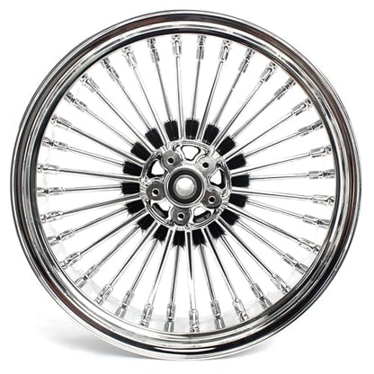 TOFR 18inch Rear 36 Fat King Spoke Wheel Rim For Harley Softail 2006-2010 - color: Chrome, size: Rear:18x5.5
