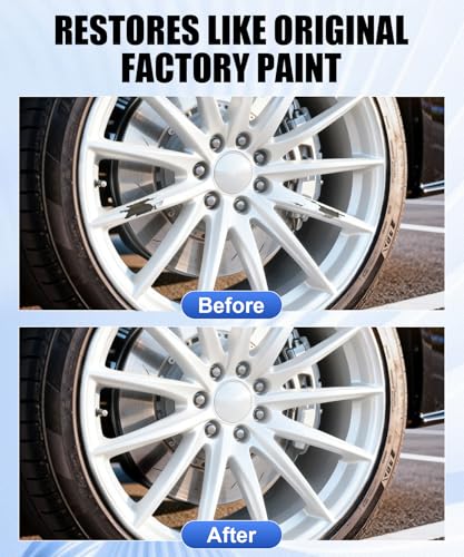 Amiss Sliver Flash Rim Repair Kit, Wheel Paint and Rim Paint Touch Up Pen for Curb Rash, Universal Alloy Wheel Scratch Repair for Scratches and Scuffs, Car Accessories (Sliver Flash) - color: Sliver Flash