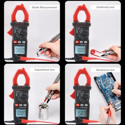 Digital Clamp Meter, Multimeter 6000Counts Volt Meter Auto-ranging Measures AC/DC Amp Clamp, NCV Non Contact Check Function (MAYILON MY2600D) - size: 6000 Counts, style: AC/DC Current