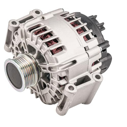KAC Alternator Compatible With Audi for 2009-2017 Tiguan, CC 2008-2014 GTI 2012-2013 Jetta 2009-2016 Eos 2002-2009 A4 2008-2010 Jetta (Bosch Unit; 140 Amp) 11070N 12V CW 6-Groove Pulley - size: 11070N