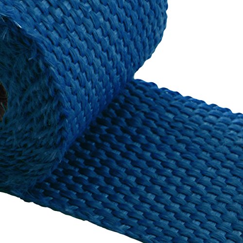 Auto Dynasty 5-Feet Exhaust Header/Catback/Turbo Manifold/Downpipe Heat Wrap (Blue) - color: Blue, size: 5-Feet