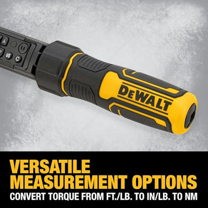 DEWALT Digital Torque Wrench, 3/8 inch Drive, 20-100 FT-LB, with Storage Case (DWMT17061) - style: 3/8" Digital